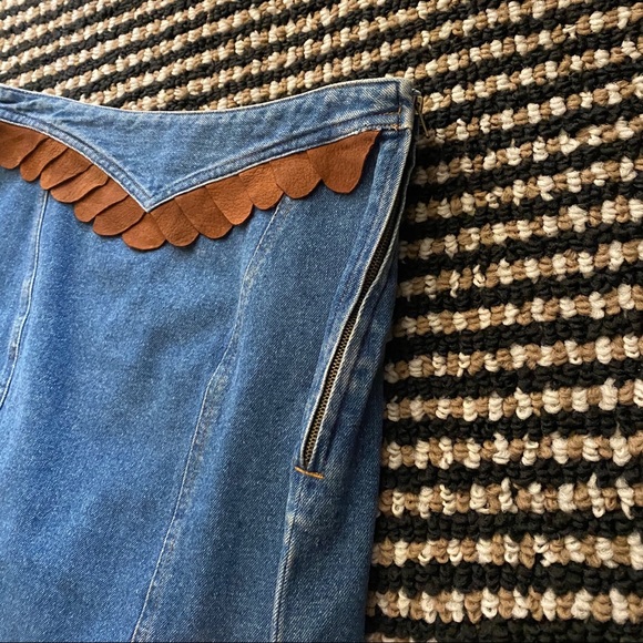 Robert Comstock denim skirt - Picture 2 of 4
